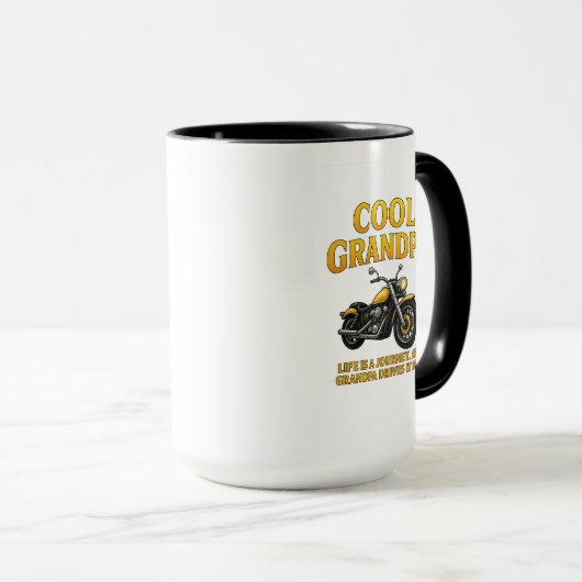 おじいちゃんクール – 祖父へのバイクでの贈り物» マグカップ (正面右)