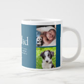 おじいちゃんグランドパパ定義フォトコラージュ ジャンボコーヒーマグカップ (右)