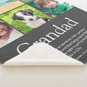 おじいちゃんグランドパパ定義6フォトグレー シェルパブランケット (3/4)