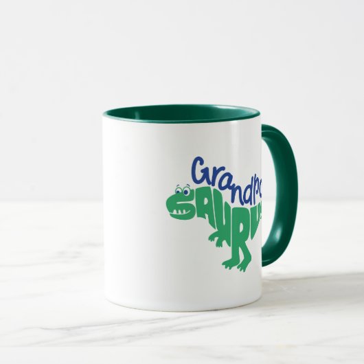 おじいちゃんサウルスグラフィック マグカップ (正面右)