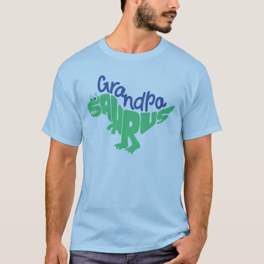 おじいちゃんサウルスグラフィック Tシャツ (正面)