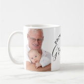 おじいちゃんタイポグラフィ2フォトコラージュに昇格 コーヒーマグカップ (左)