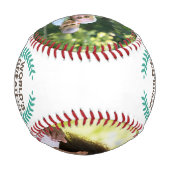 おじいちゃんパパのお父さんの日の贈り物写真野球 野球ボール (裏面)