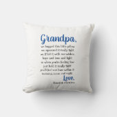 おじいちゃんパーソナライズされた枕のおじいちゃんプレゼント クッション (正面)