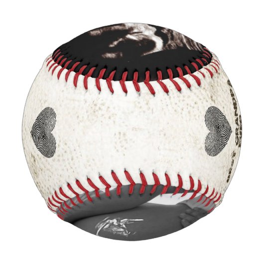 おじいちゃんベビーが妊娠の発表を明らかにする 野球ボール (裏面)