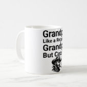 おじいちゃんマグ – 普通のおじいちゃんのように、しかしクール コーヒーマグカップ (正面左)