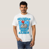 おじいちゃん世界最高のゲーマーロゴ Tシャツ (正面フル)