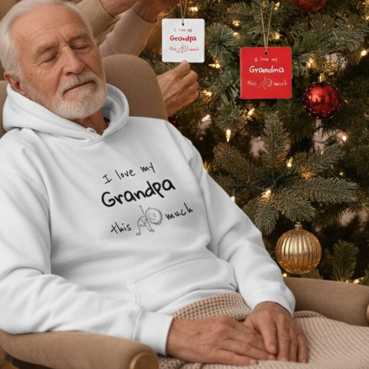 おじいちゃん大好きなグラフィックデザイン パーカ
