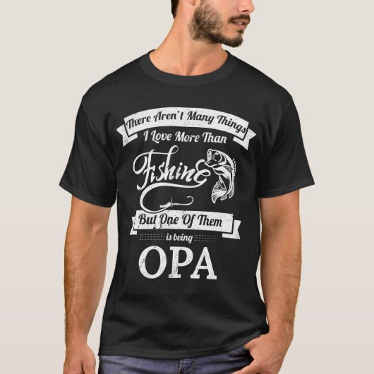 おじいちゃん大好きな釣り Tシャツ (正面)