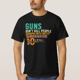 おじいちゃん大好き孫娘の面白い引用クルーネック Tシャツ
