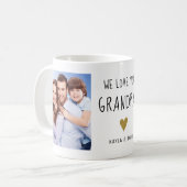 おじいちゃん大好き孫3枚コラージュ コーヒーマグカップ (正面左)