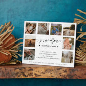 おじいちゃん定義台本写真コラージュ記念日 フォトプラーク (側面)