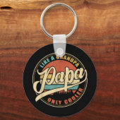 おじいちゃん専用クールパパパップおもしろいのような キーホルダー (正面)