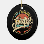 おじいちゃん専用クールパパパップおもしろいのような セラミックオーナメント (左)