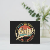 おじいちゃん専用クールパパパップおもしろいのような ポストカード (スタンド正面)