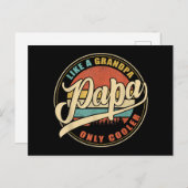 おじいちゃん専用クールパパパップおもしろいのような ポストカード (正面/裏面)