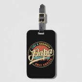 おじいちゃん専用クールパパパップおもしろいのような ラゲッジタグ (正面縦)