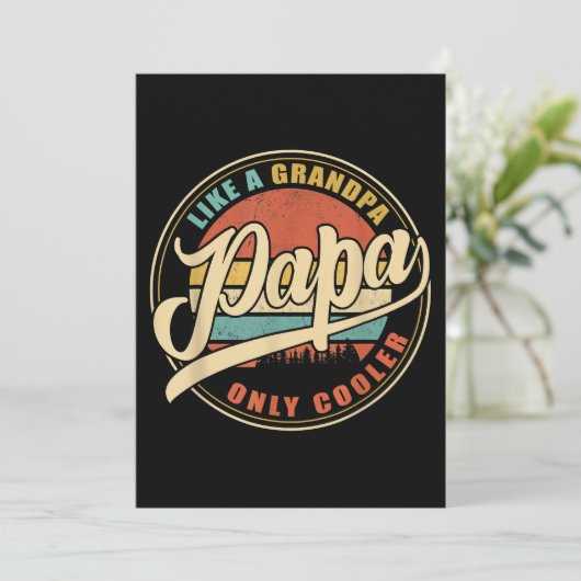 おじいちゃん専用クールパパパップおもしろいのような 招待状 (スタンド正面)