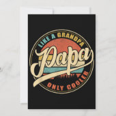 おじいちゃん専用クールパパパップおもしろいのような 招待状 (裏面)