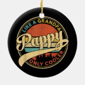 おじいちゃん専用クールレトロヴィンテージ セラミックオーナメント (裏面)