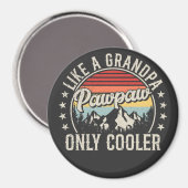 おじいちゃん専用クールレトロ円 マグネット (正面/裏面)