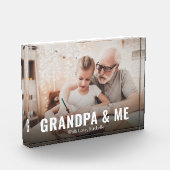 おじいちゃん引用文かわいいカスタム写真 フォトブロック (左)