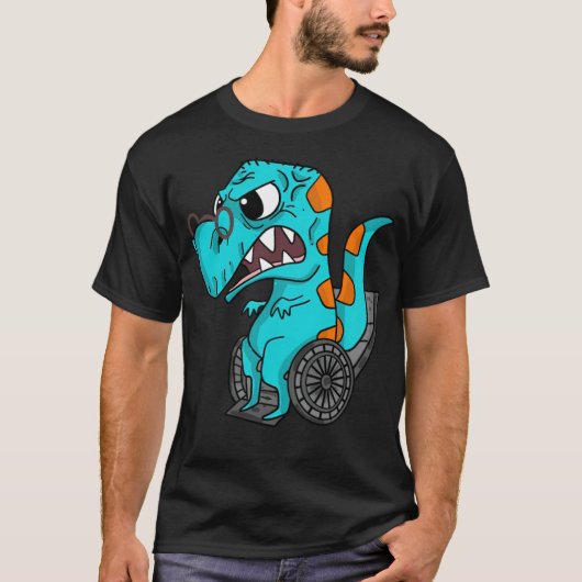 おじいちゃん恐竜アート Tシャツ (正面)