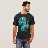おじいちゃん恐竜アート Tシャツ (正面フル)