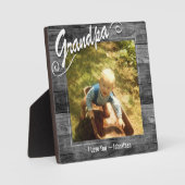 おじいちゃん愛してる写真 フォトプラーク (正面)