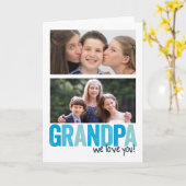 おじいちゃん愛してる！ カード (黄色い花)