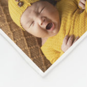 おじいちゃん愛してる | モダンハート写真のコラージュ フリースブランケット (角)