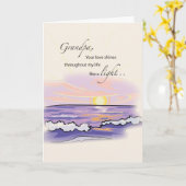 おじいちゃん明るい祖父母の日 カード (黄色い花)