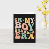 おじいちゃん時代の面白いプレゼント カード (黄色い花)