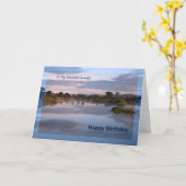 おじいちゃん暁のレイク誕生日カード カード (黄色い花)