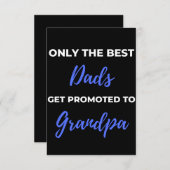おじいちゃん最高のに昇進するパパは1人 サンキューカード (正面/裏面)
