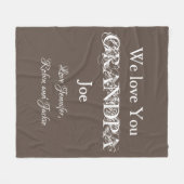 おじいちゃん最高のの毛布。暖かくて可愛パーソナライズされたい フリースブランケット (正面(横))