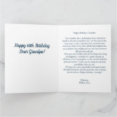 おじいちゃん最高のは常に贈り物かわいいフィッシャーtedbear カード (内部)