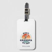 おじいちゃん最高のバイパーレトロゴルフ父の日名 ラゲッジタグ (正面縦)