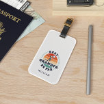 おじいちゃん最高のバイパーレトロゴルフ父の日名 ラゲッジタグ<br><div class="desc">レトロ最高のグランパParのデザインでカスタマイズは、この可愛いゴルフテーマデザインの受信者のために可能。父の日や祖父の誕生日に最適な贈り物。文字「GRANDPA」は、上カスタマイズの「パーソナライズ」ボタンで、任意のパパモニカクリックーで使用できる。名前を追加して、さらに特殊にする</div>