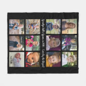 おじいちゃん毛布、写真を追加! フリースブランケット (正面(横))