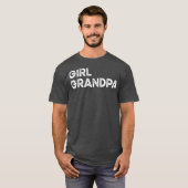 おじいちゃん父の日と男性へ女の子 Tシャツ (正面フル)