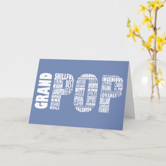 おじいちゃん父の日のカード カード (黄色い花)