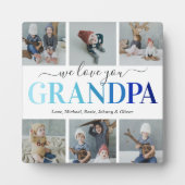 おじいちゃん父の日フォトコラージュのプラーク フォトプラーク (正面)