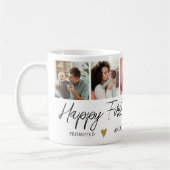 おじいちゃん父の日5写真コラージュとして昇格 コーヒーマグカップ (左)