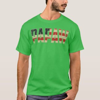 おじいちゃん用アメリカ国旗プリントTシャツ 父の日プレゼント Tシャツ