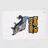 おじいちゃん用ゴルフタクールオル ゴルフタオル (横)