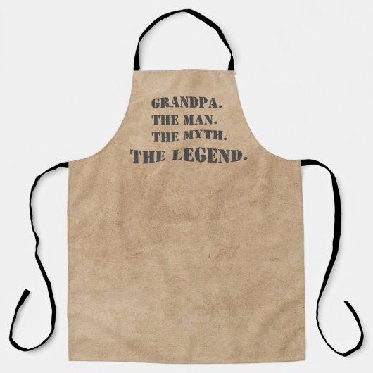 おじいちゃん男の神話の伝説の革の外観 エプロン (正面)