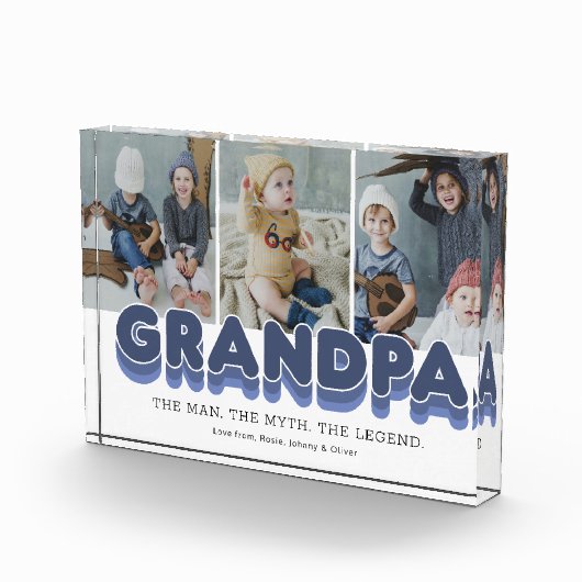 おじいちゃん男の神話の伝説フォトブロック フォトブロック (右)