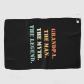 おじいちゃん神話の伝説の父の日 ゴルフタオル (横)