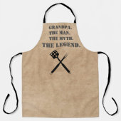 おじいちゃん神話の伝説素朴 エプロン (正面)